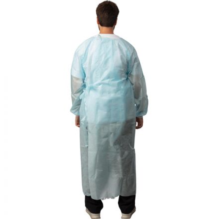 Халат хирург. стер, ЕВРО, рук.манж, дл.140 см, р.50-52, пл.25, смс, 1шт