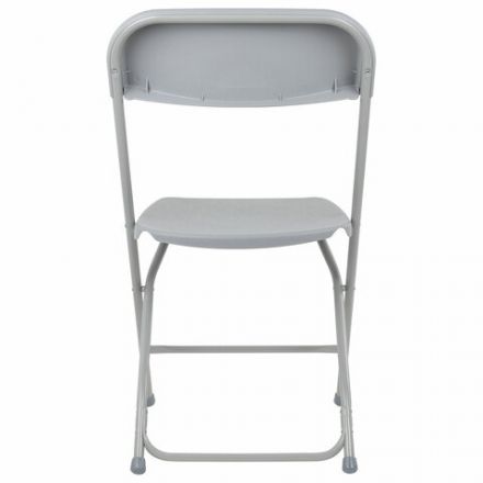 Стул складной BRABIX "Golf CF-002", серый каркас, пластик серый, 531564