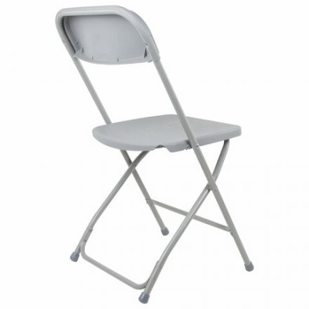 Стул складной BRABIX "Golf CF-002", серый каркас, пластик серый, 531564