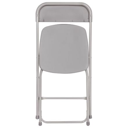 Стул складной BRABIX "Golf CF-002", серый каркас, пластик серый, 531564