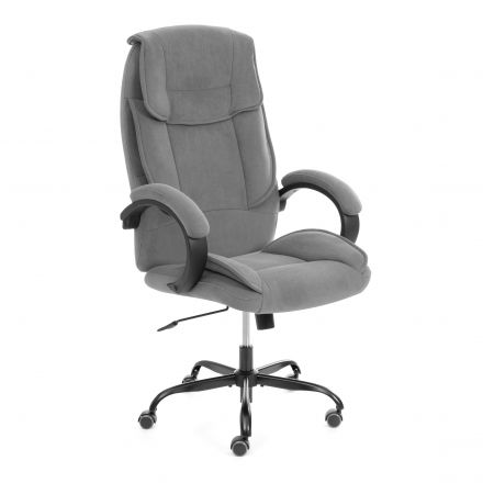 Кресло OREON metalBL велюр, серый, 29