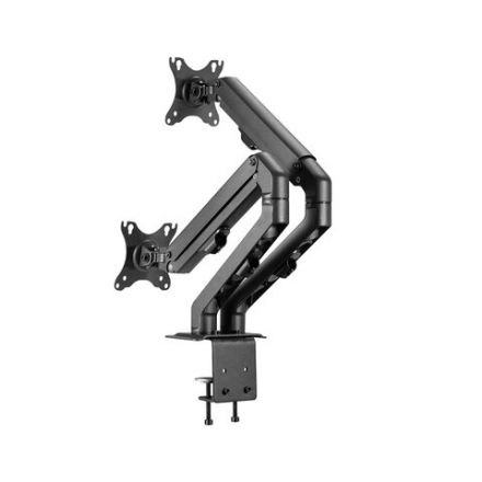 Кронштейн для двух мониторов настольный VESA 75х75, 100х100, 17"-27", до 14 кг, SONNEN MOTION, 455945 Кронштейн для двух мониторов настольный VESA 75х75, 100х100, 17"-27", до 14 кг, SONNEN MOTION, 455945