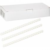 Пружины для переплета пластиковые 21 кольцо, 10 мм, (белые), 100 шт./уп Пружины для переплета пластиковые 21 кольцо, 10 мм, (белые), 100 шт./уп