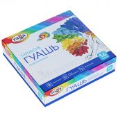 Гуашь Гамма "Классическая", 16 цветов, 20мл, картон. упаковка