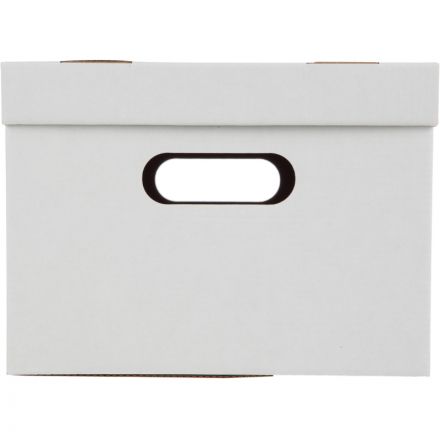 Короб архивный для хранения 340х250х180 белый усилен.дно 3шт/упак ККД-2