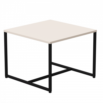 Стол журнальный Everprof EVO 604х604х460 Кашемир/Черный