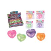 Игрушка-антистресс "СТЕКЛЯННОЕ СЕРДЦЕ", 5 см, ассорти 4 цвета, дисплей, JOLLY JOT (ДЖОЛЛИ ДЖОТ), 665808