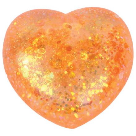 Игрушка-антистресс "СТЕКЛЯННОЕ СЕРДЦЕ", 5 см, ассорти 4 цвета, дисплей, JOLLY JOT (ДЖОЛЛИ ДЖОТ), 665808