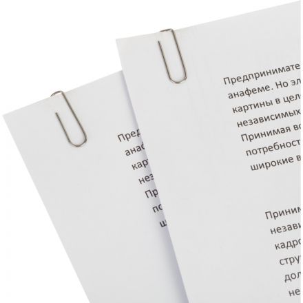 Скрепки Глобус металлические без покрытия 22 мм 100 шт. в упаковке