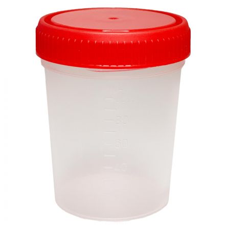 Контейнер д/сбора биопроб 120 мл стерил,  25 шт/уп Полиэфир