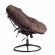 Кресло CLOUDE HOME рогожка/металл, 97х98х90-96см, коричневый, 3М7-147
