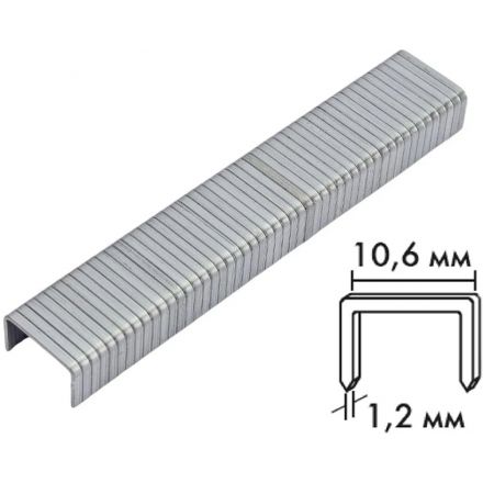 Скобы для степлера БИБЕР 85840 закаленные тип 140, 14 мм (1000 шт.)
