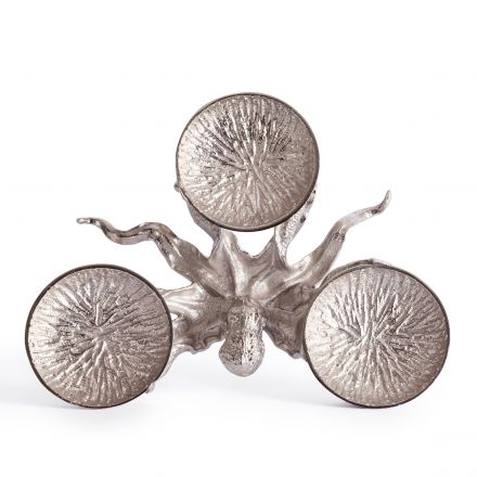 Монетница Secret De Maison OCTOPUS3 ( mod. 9613 ) алюминиевый сплав, 35x26,5x9 см, никель/nickel