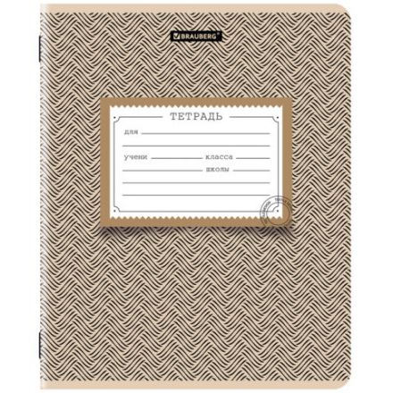 Тетрадь 12 л. BRAUBERG линия, обложка картон, TEXTURE, 107279