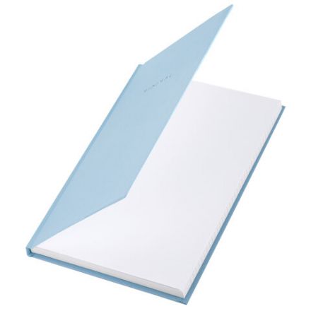 Блокнот А5 134х206 мм, 80 л., твёрдый, клетка, BRAUBERG "Minimal", голубой, 116442