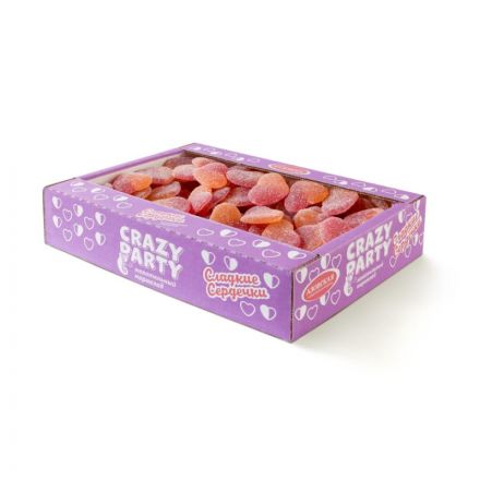 Мармелад жевательный Азовская КФ Сердечки фигурный, 1кг