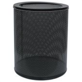 Урна-корзина металлическая для мусора 16 литров, перфорированная, черная, оцинкованная сталь, ТИТАН., 415 Урна-корзина металлическая для мусора 16 литров, перфорированная, черная, оцинкованная сталь, ТИТАН., 415