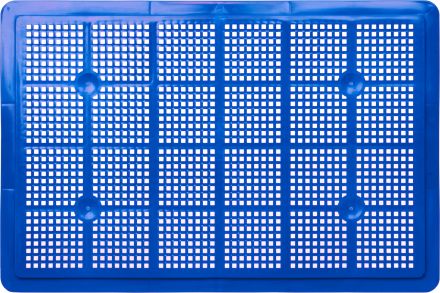 Ящик 600х400х75 с перфорацией  синий