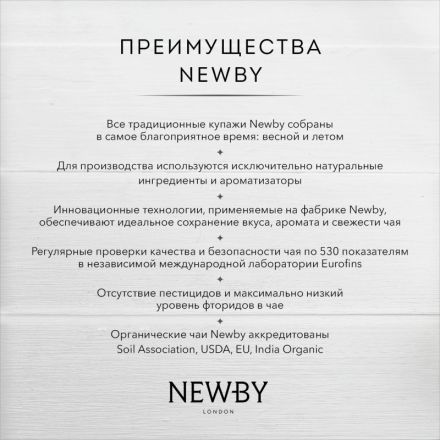 Чай Newby Masala Chai черный листовой Newby, 100г
