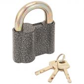 Замок навесной УЗК Аллюр ВС2-1С (65xd=12) алюм.сплав антич/серебро (3кл)