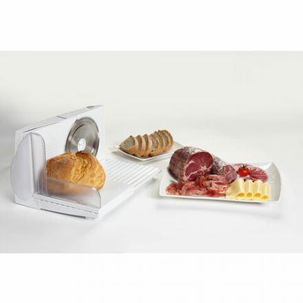 Ломтерезка GORENJE R401W, диаметр ножа 17 см, 100 Вт, диаметр ломтиков 0-17 мм, белый