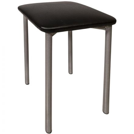 Табурет MKM_усиленный 22 черный полим/хром