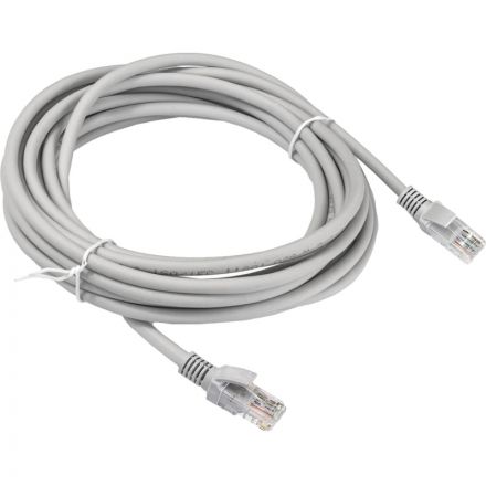 Патч-корд ExeGate UTP-RJ45-RJ45-5e-10M-GY, cat.5e, 10м, серый <EX169510RUS