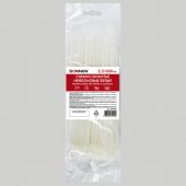 Стяжка (хомут) нейлоновая сверхпрочная POWER LOCK, 2,5х200 мм, КОМПЛЕКТ 100 шт., белая, SONNEN, 607920 Стяжка (хомут) нейлоновая сверхпрочная POWER LOCK, 2,5х200 мм, КОМПЛЕКТ 100 шт., белая, SONNEN, 607920