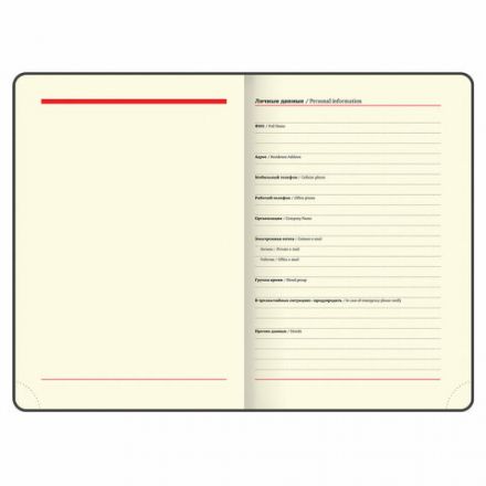 Ежедневник недатированный А5 (138х213 мм), BRAUBERG VISTA, под кожу, гибкий, 136 л., "Good old England", 112010