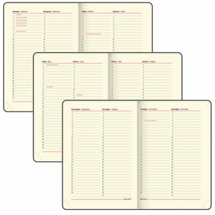 Ежедневник недатированный А5 (138х213 мм), BRAUBERG VISTA, под кожу, гибкий, 136 л., "Good old England", 112010