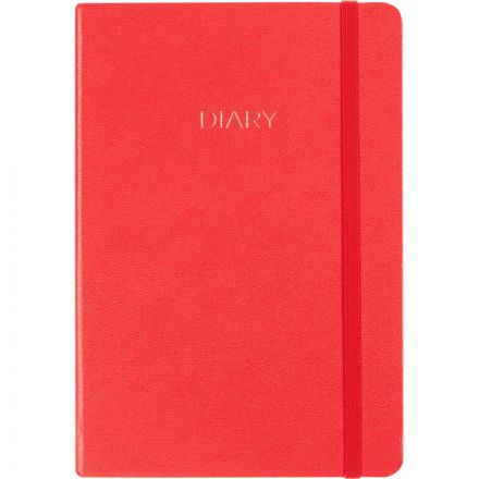 Ежедневник недатированный красный, А5 136 л., Diary, ATTACHE