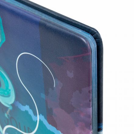 Дневник 1-11 класс 48 л., кожзам (твердая с поролоном), печать, цветной блок, BRAUBERG, "Story", 106951