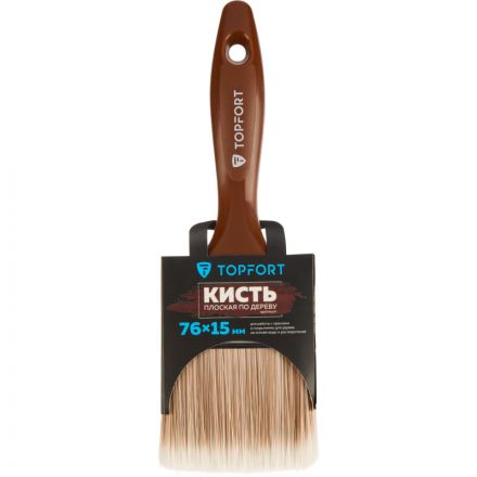 Кисть плоская по дереву TOPFORT Optimum 76х15