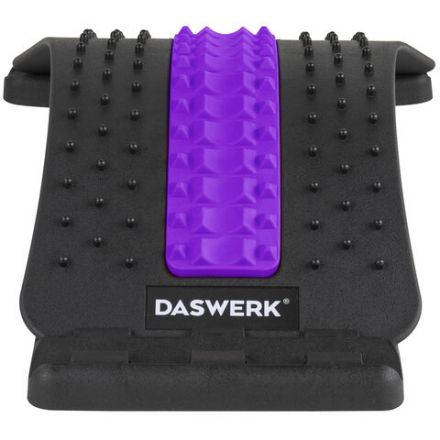 Массажер для спины/мостик для растяжки PREMIUM, 3 уровня нагрузки, фиолетовая вставка, DASWERK (ДАСВЕРК), 680036