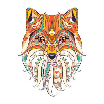 Картина стразами (алмазная мозаика) 20х20 см, ОСТРОВ СОКРОВИЩ "Восточная лисица", в деревянной рамке, 662443