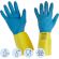 Перчатки Manipula Specialist Союз LN-F-05 из неопрена и латекса синие/желтые (размер 8, M)