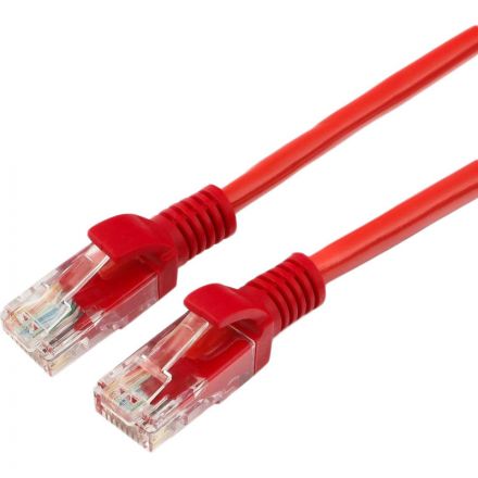 Патч-корд UTP Cablexpert PP12-1.5M/R кат.5e, 1.5м, красный