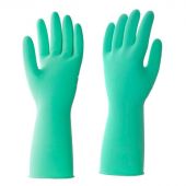 Перчатки латексные HQ Profiline многоразовые зеленые р.L (КФС)