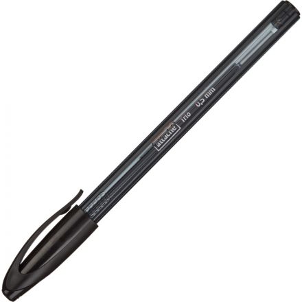 Ручка шариковая одноразовая Attache Glide Trio черная (толщина линии 0.5 мм)
