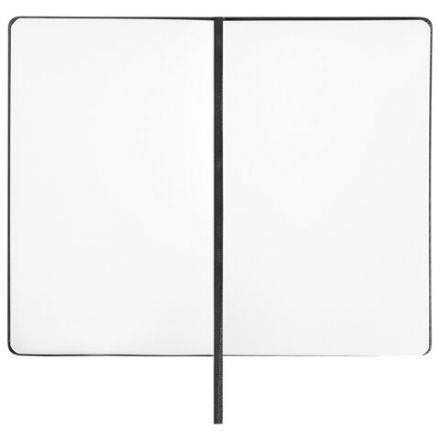 Скетчбук, белая бумага 140 г/м2 130х210 мм, 80 л., КОЖЗАМ, резинка, BRAUBERG ART CLASSIC, черный, 113183