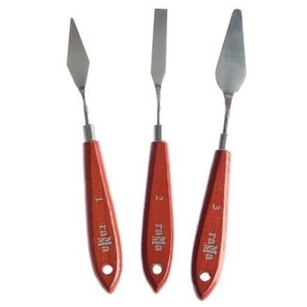 Мастихины кованные ГАММА "Студия", набор 3 шт., картонная упаковка, европодвес, 2131018_01_01 Мастихины кованные ГАММА "Студия", набор 3 шт., картонная упаковка, европодвес, 2131018_01_01