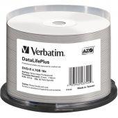 Носители информации DVD-R Verbatim 4.7Gb 16x Cake 50шт/уп Printable (43744)