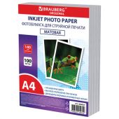 Фотобумага матовая, А4, 140 г/м2, односторонняя, 100 листов, ПАКЕТ, BRAUBERG ORIGINAL, 364427 Фотобумага матовая, А4, 140 г/м2, односторонняя, 100 листов, ПАКЕТ, BRAUBERG ORIGINAL, 364427