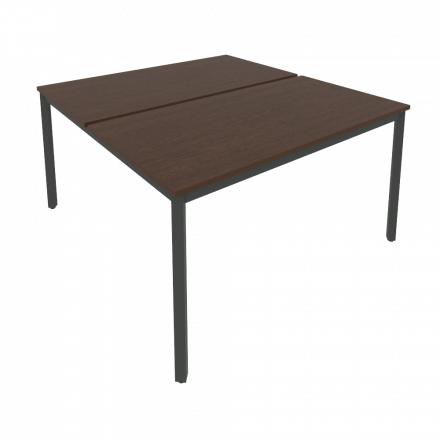 Slim Рабочая станция на металлокаркасе С.СП-5.3 Венге/Антрацит металл 1380*1475*750