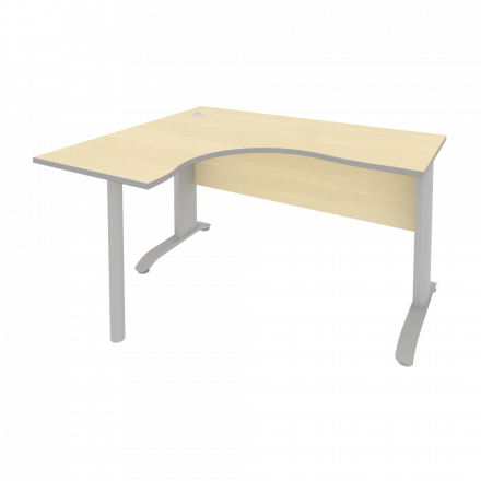 Riva Metal-L Стол криволинейный левый ПЛ.СА-3 (L) Клён металлик/Тёмно-серый металл 1400*1200*750 Riva Metal-L Стол криволинейный левый ПЛ.СА-3 (L) Клён металлик/Тёмно-серый металл 1400*1200*750