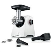 Мясорубка BOSCH MFWS420W, мощность 1900 Вт, производительность 2,5 кг/мин, металлический шнек, реверс