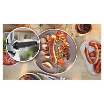 Мясорубка BOSCH MFWS420W, мощность 1900 Вт, производительность 2,5 кг/мин, металлический шнек, реверс Мясорубка BOSCH MFWS420W, мощность 1900 Вт, производительность 2,5 кг/мин, металлический шнек, реверс