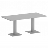 Home Office Стол прямоугольный VR.SP-5-180.2 Серый/Серый металл 1800*900*750