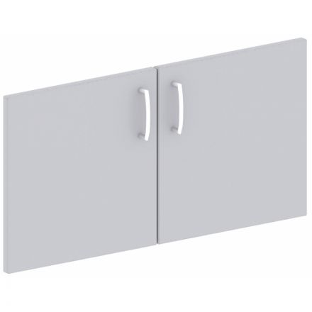 Двери низкие Easy One (серый, ЛДСП, 2 штуки, 760х380 мм)