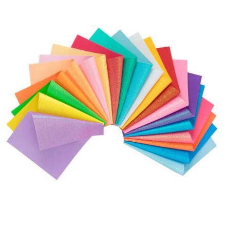 Пористая резина/фоамиран А4, 2 мм, НАБОР, 20 листов, 20 цветов, пастельные цвета, блестки, ОСТРОВ СОКРОВИЩ, 665665
